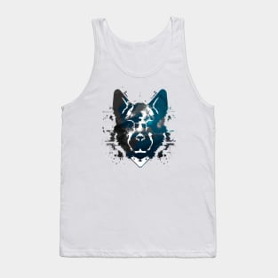 Picard Picardy Sheepdog Stencil Tank Top